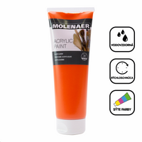Akrilna boja Molenaer 250 ml – narančasta