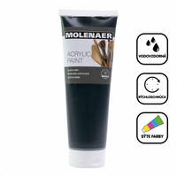 Akrilna boja Molenaer 250 ml – crna