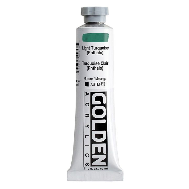 GOLDEN Heavy Body akrilna boja 59 ml – 1564 svijetlo tirkizna (ftalo)