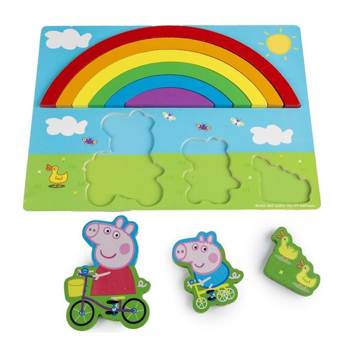 3D drvena dugina slagalica PEPPA PIG