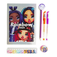 RAINBOW HIGH holografska bilježnica s priborom