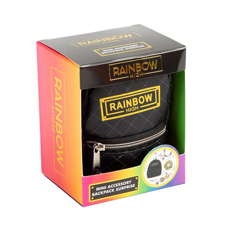 Mini ruksak s dodacima RAINBOW HIGH crni