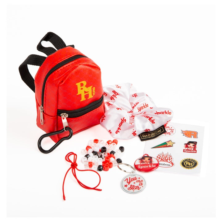 Mini ruksak s dodacima RAINBOW HIGH crveni