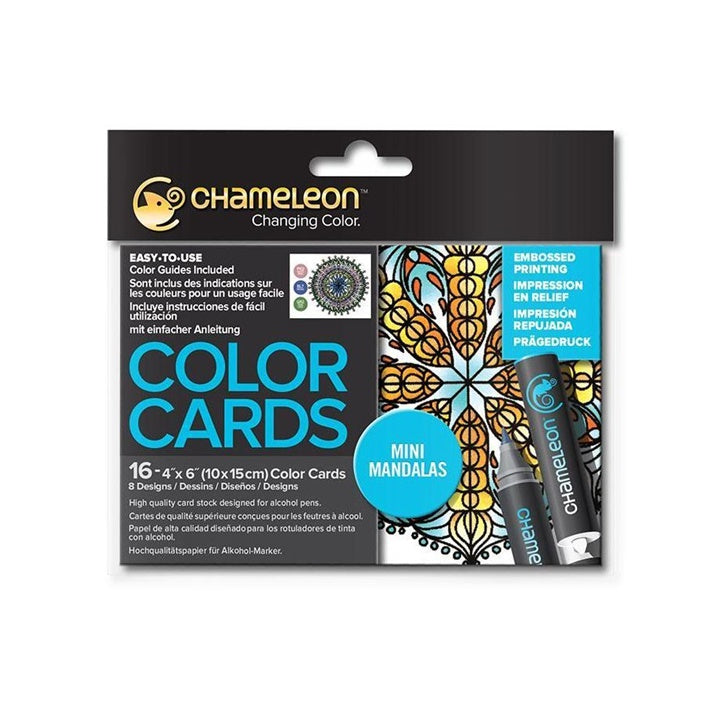 Kartice za bojenje Chameleon Mini Mandalas - 16 kom