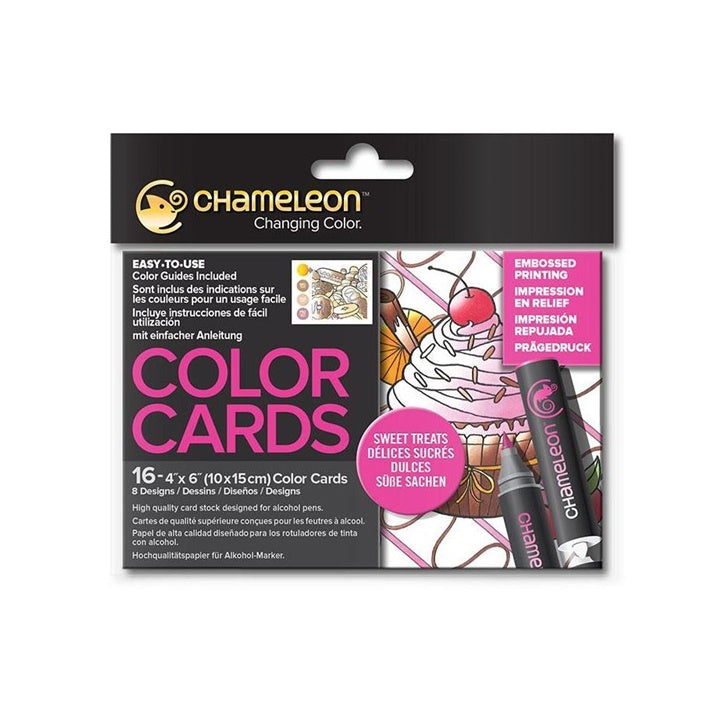 Kartice za bojenje Chameleon Sweet Treats - 16 kom