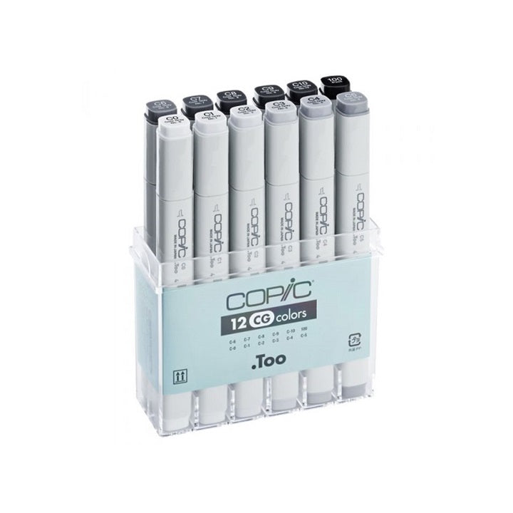 Flomasteri COPIC Classic Gray Colours - set od 12 kom