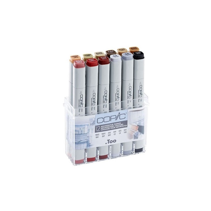 Flomasteri COPIC Classic Architecture Colours - set od 12 kom