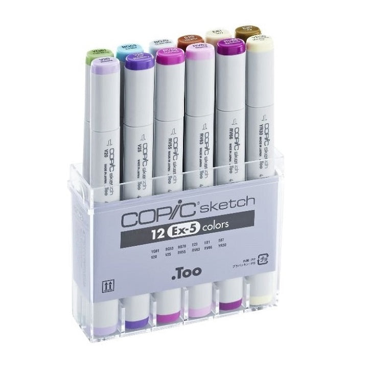 Flomasteri COPIC Sketch Ex-5 - set  12 kom
