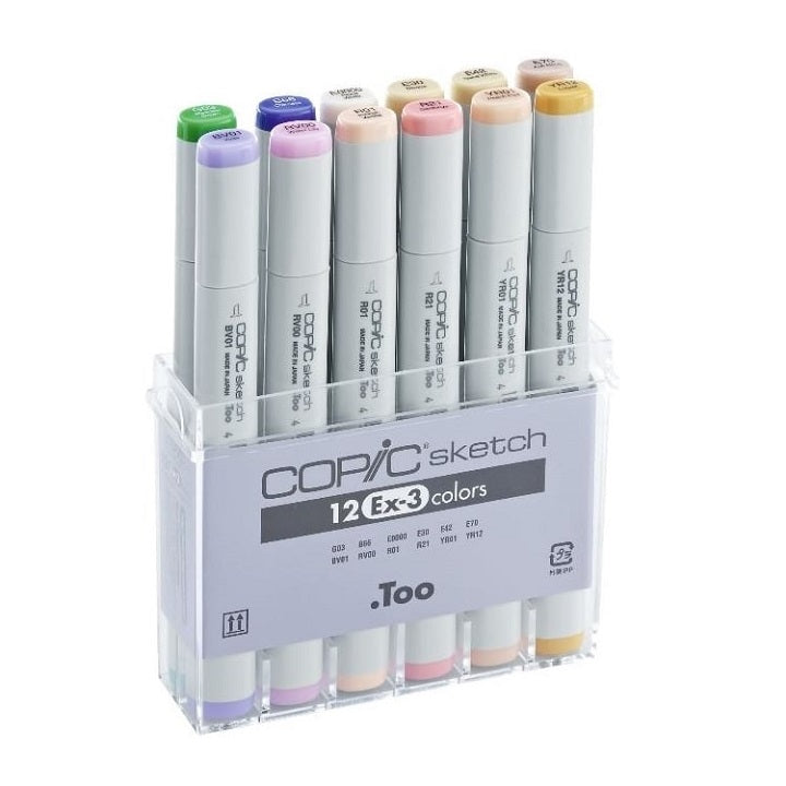 Flomasteri COPIC Sketch Ex-3 - set  12 kom
