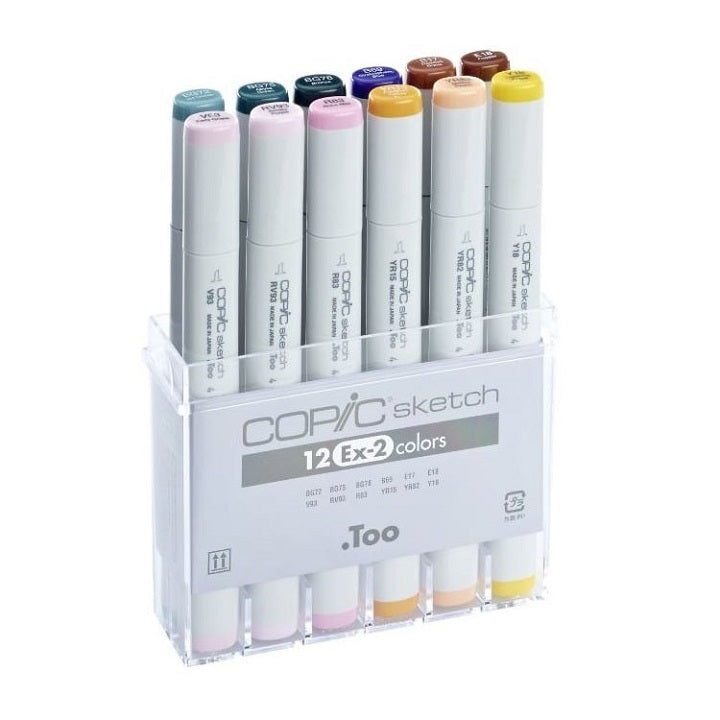 Flomasteri COPIC Sketch Ex-2 set  12 kom