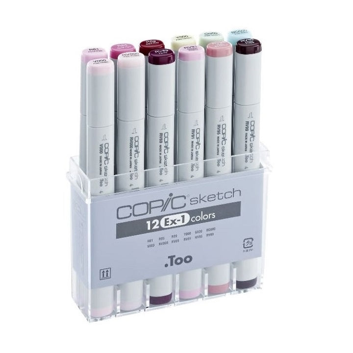 Flomasteri COPIC Sketch Ex-1 - set  12 kom