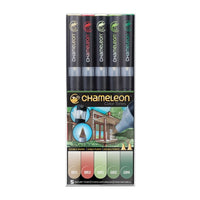 Flomasteri Chameleon Nature Tones - set od 5 kom
