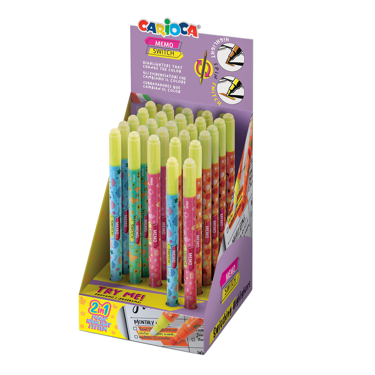 Carioca marker za označavanje teksta Memo miks boja
