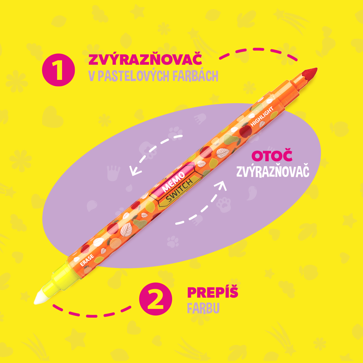 Carioca marker za označavanje teksta Memo miks boja