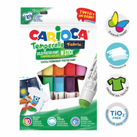 Carioca tempere za tekstil u stiku – set od 10 kom