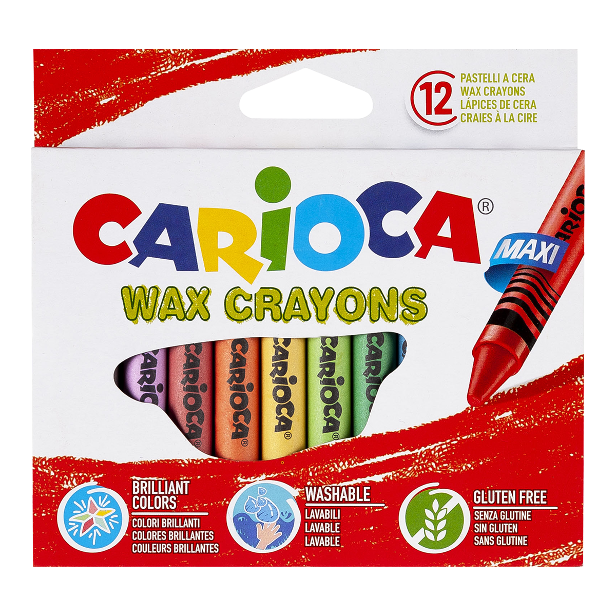 Carioca voštane bojice Maxi, 12 kom