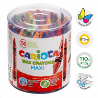 Carioca Maxi voštane bojice, 50 kom