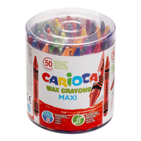 Carioca Maxi voštane bojice, 50 kom