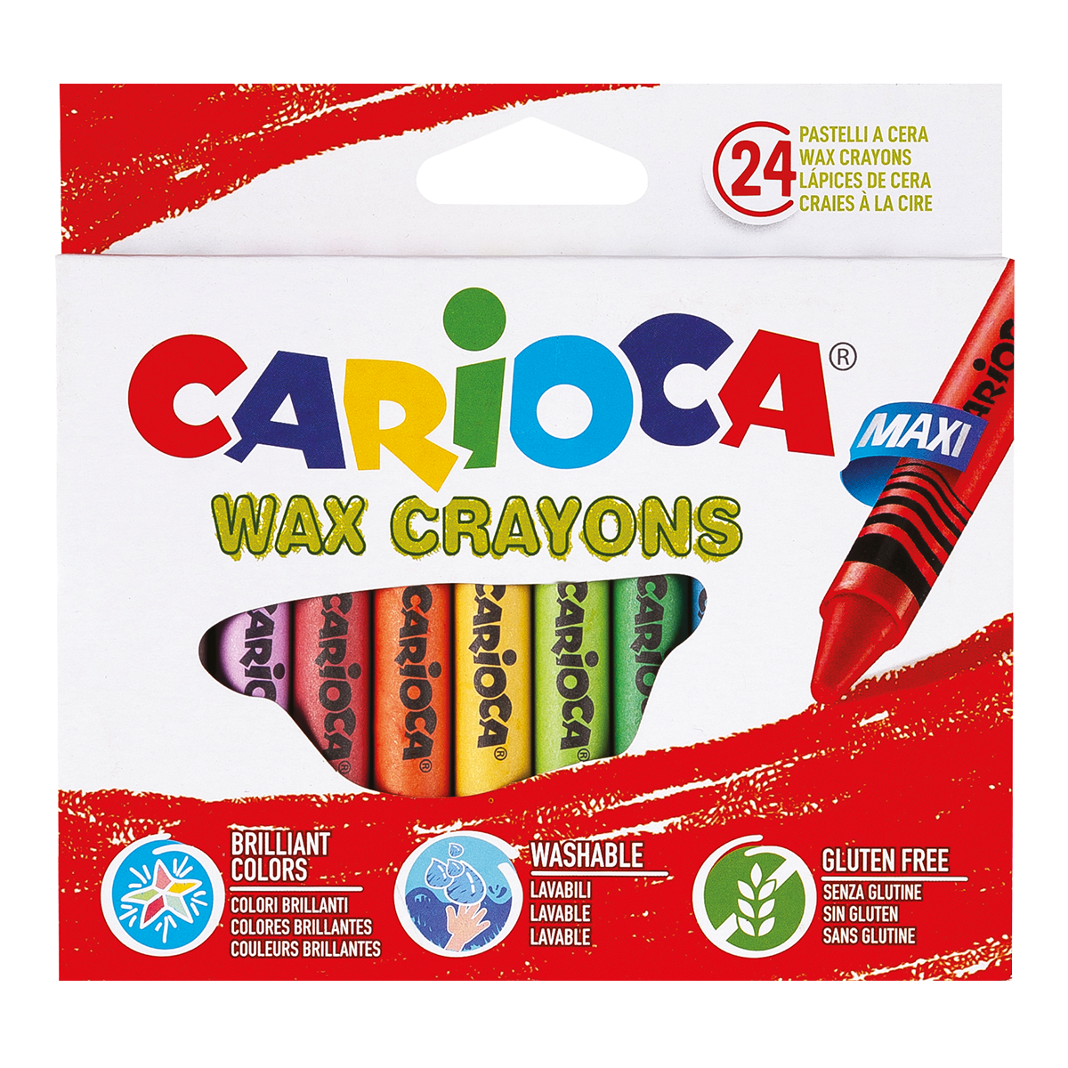 Carioca voštane bojice Maxi, 24 kom