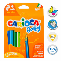Trokutaste drvene bojice Carioca Baby 2+, 10 kom