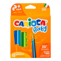Trokutaste drvene bojice Carioca Baby 2+, 10 kom