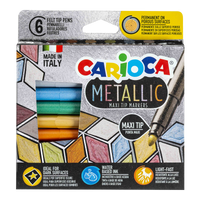 Carioca flomasteri Metallic, vrh, miks boja