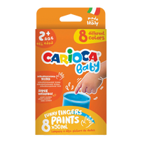 Boje za prste Carioca Baby 2+, 8 × 50 ml