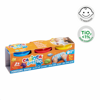 Carioca Baby Do 1+ masa za modeliranje, 3 × 75 g, miks boja