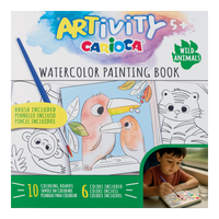 Carioca bojanka s vodenim bojama ARTivity – Divlje životinje, 5+