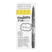 Finelineri Carioca Fineliner 0,5 mm – 12 kom