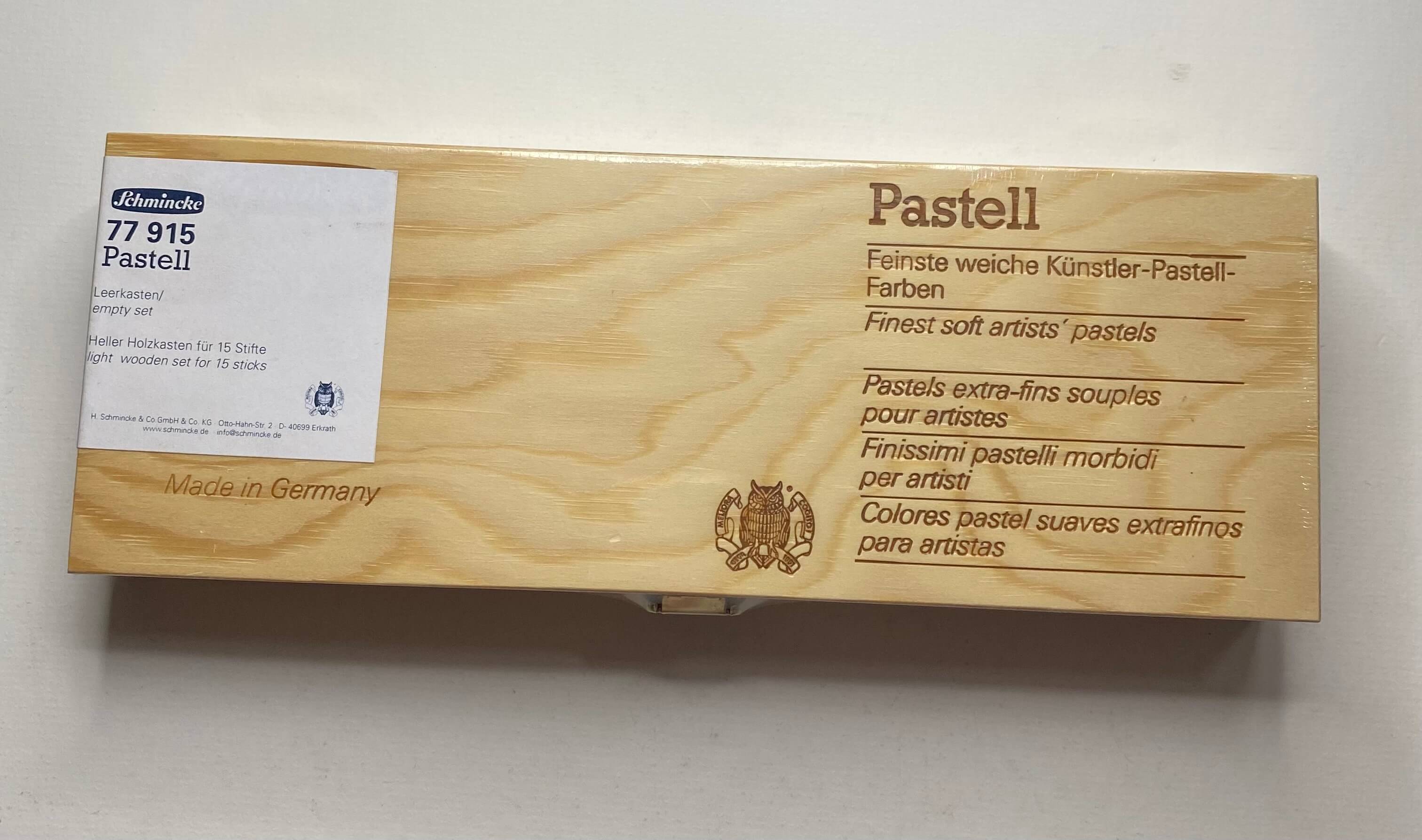 Drvena kutija za 15 pastela Schmincke