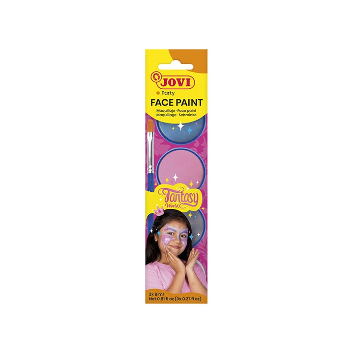Set boja za lice Fantasy s priborom 3 x 8 ml