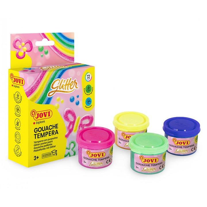 JOVI svjetlucave tempera boje 4x35 ml