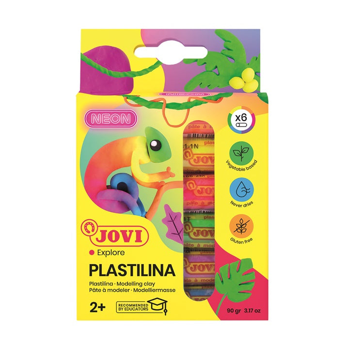 JOVI Neon sjenila od plastelina 6 x 15 g