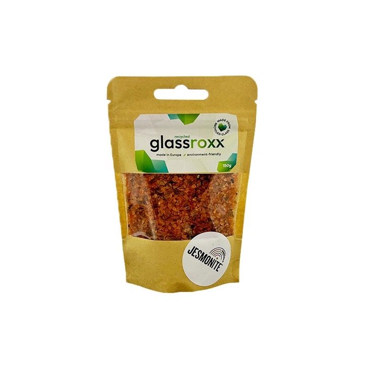 Stakleni granulat Glassroxx Jesmonite 150 g – Žuto-narančasta
