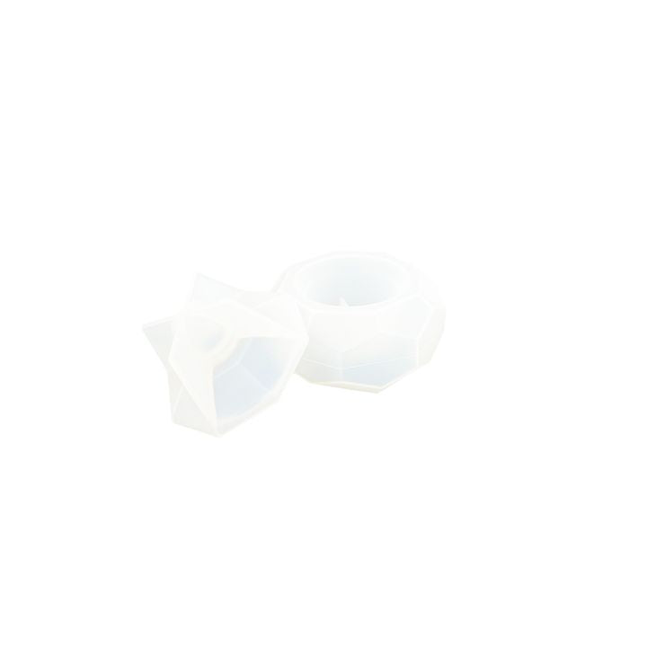 Silikonski kalup za lijevanje 9,1x4,5x4cm - Kutija za nakit s fasetama