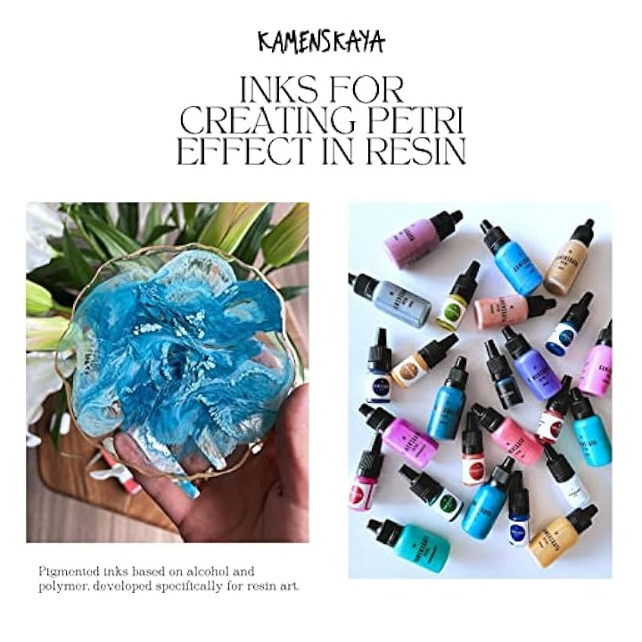 Mini set PETRI INKS KAMENSKAYA za smolu 13 x 5 ml