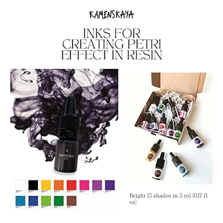 Mini set PETRI INKS KAMENSKAYA za smolu 13 x 5 ml