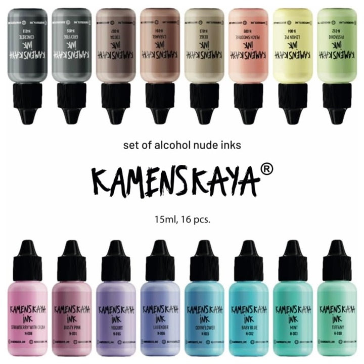 Set alkoholnih tinti NUDE KAMENSKAYA 16 x 15 ml