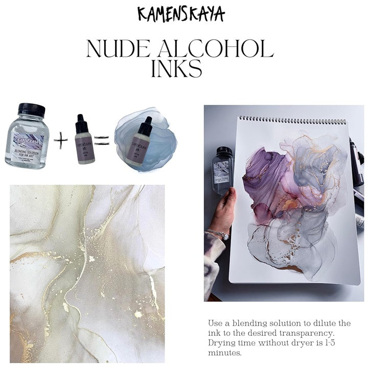 Set alkoholnih tinti NUDE KAMENSKAYA 16 x 15 ml