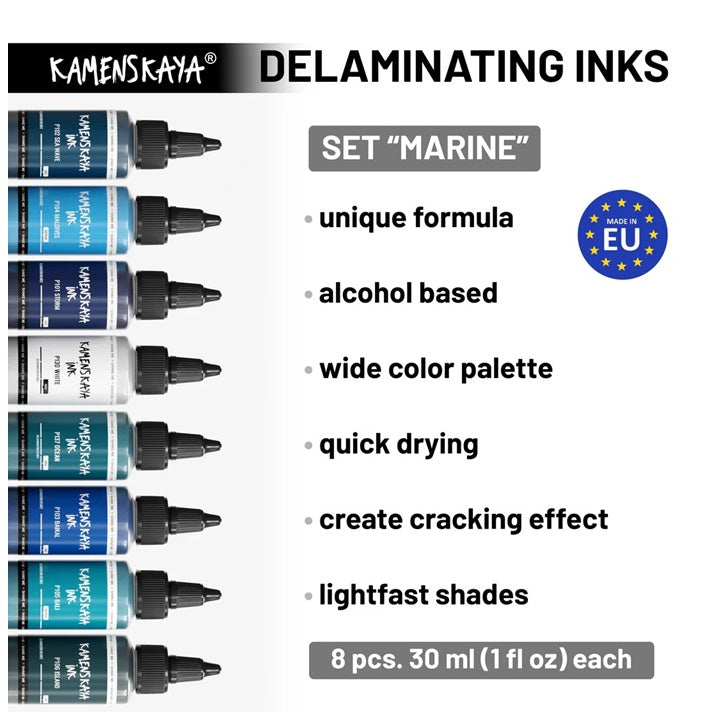 KAMENSKAYA set tinti za odvajanje 'Marine' 8x30 ml