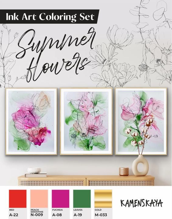 Set tinte KAMENSKAYA 'SUMMER FLOWERS'