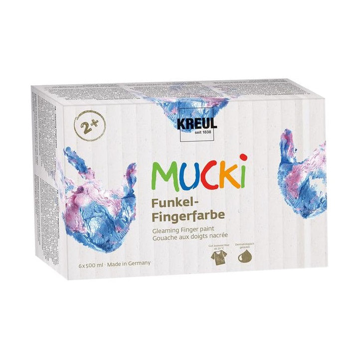 Sjajne dječje boje za prste MUCKI
