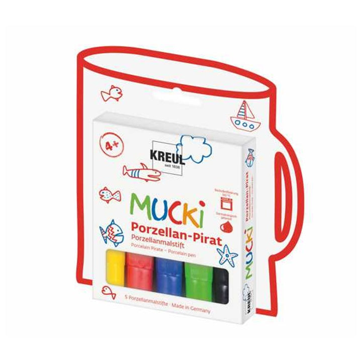 Flomasteri za porculan MUCKI KREUL 5 komada