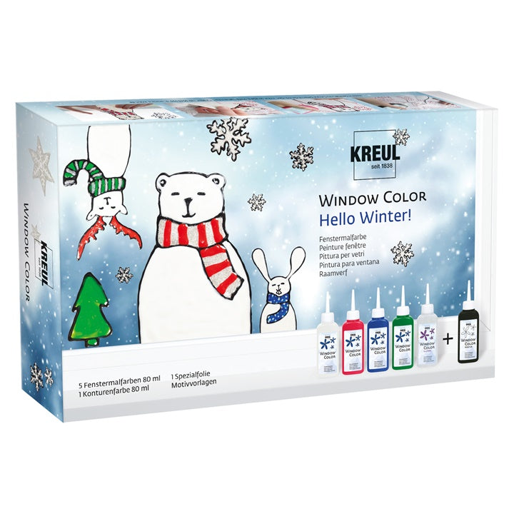Set boja za staklo KREUL Hello Winter