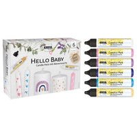 KREUL Set od 6 svijeća u olovkama, 25 ml Hello Baby