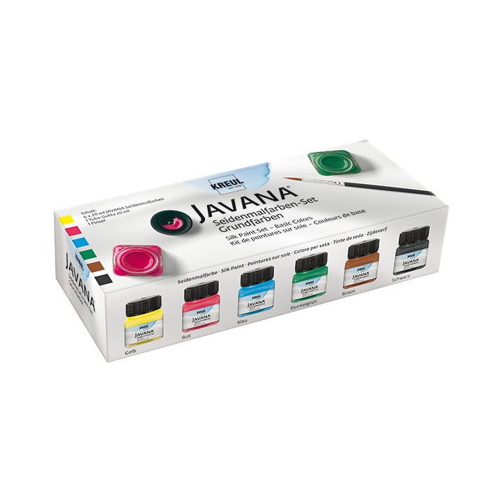 Set boja za svilu JAVANA - 6 x 20 ml