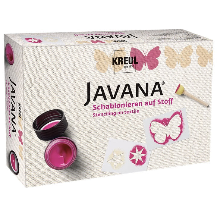 Set za slikanje na tekstilu pomoću šablona JAVANA KREUL