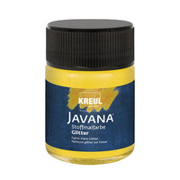 Boja za tekstil JAVANA svjetlucava 50 ml – zlatna