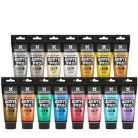Set metalik akrilnih boja ACRYL PRO Kompozit 15x75 ml